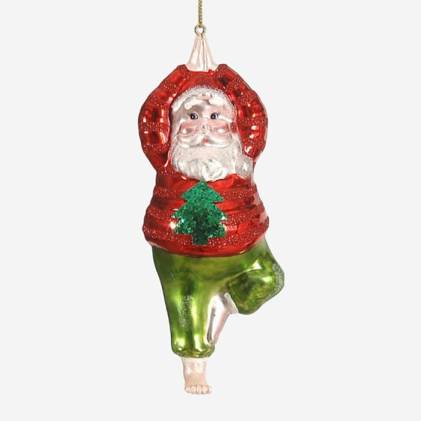 Yoga Santa Набор ёлочных игрушек 2 шт. — фото 1
