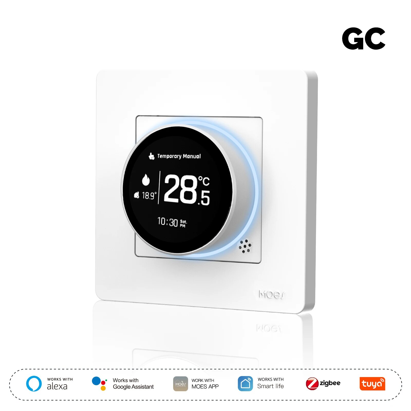 MOES Star Ring ZigBee умный термостат для водонагревателя