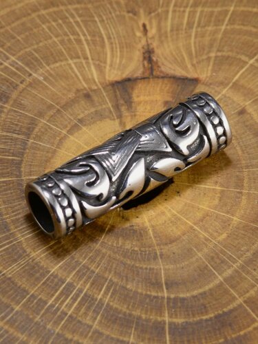 Изображение товара Бусина для паракорда и кожи из нержавеющей стали, Hobbylive – Цилиндр