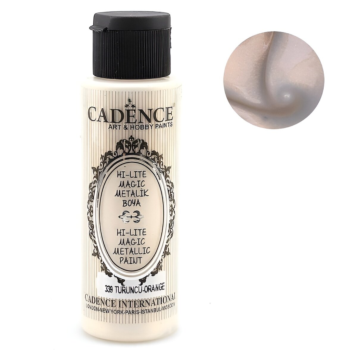 Акриловая краска-хамелеон Cadence Hi-Lite Magic Metallic, 70 ml. Orange-339