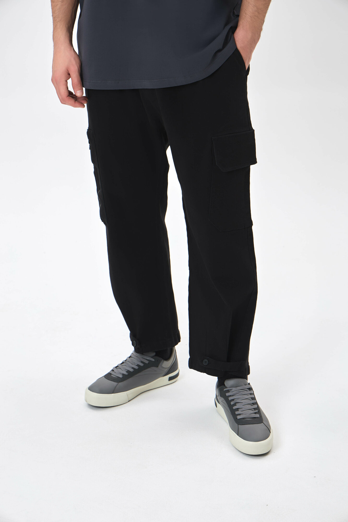 Брюки джоггеры TERRA PRO, размер 29, black