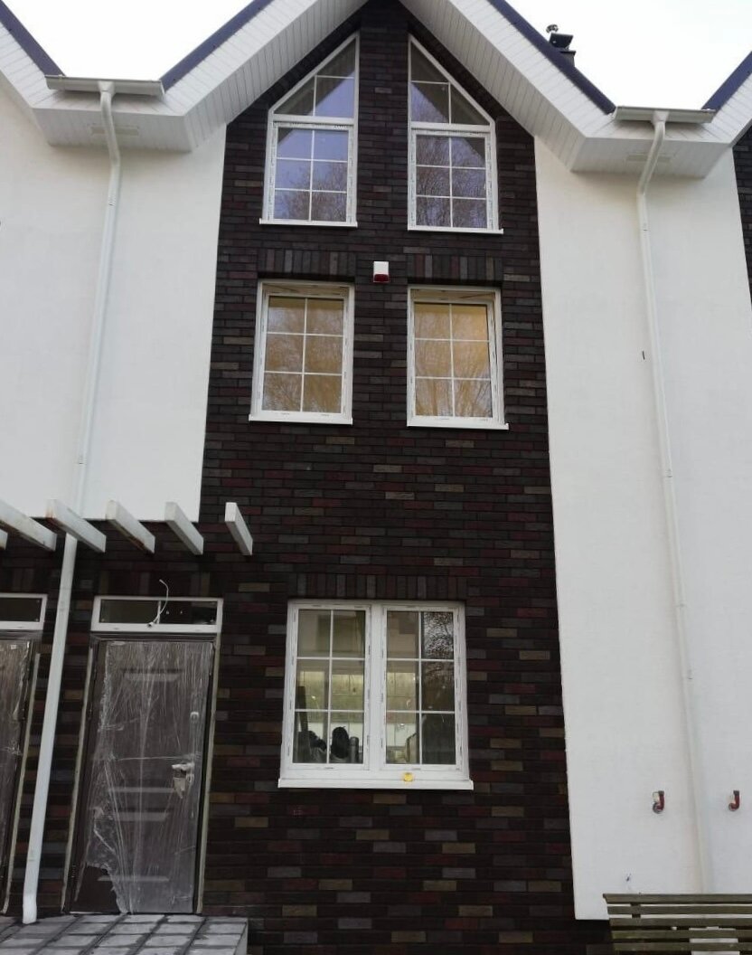 Плитка клинкерная для фасадов и внутренней отделки "Горький шоколад" фактура-F3 размер 250х70х5мм