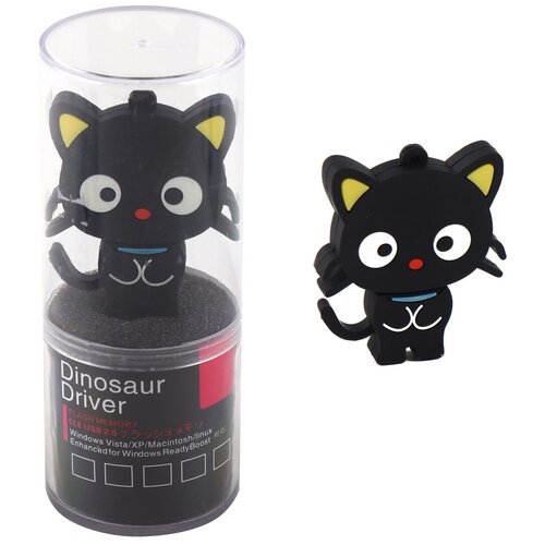 Флеш-память USB 16 Gb 211558 кокос Cat черный