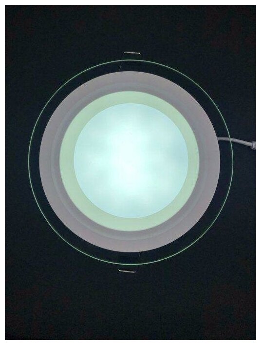 Светильник Elvan 705R-12W-4000-Wh, LED, 12 Вт, 4000, цвет арматуры: белый, цвет плафона: бесцветный - фотография № 8