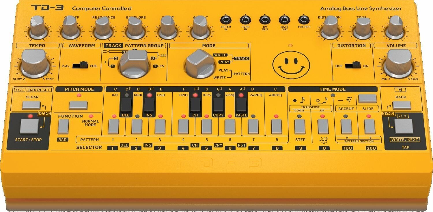 Синтезатор BEHRINGER TD-3-AM yellow