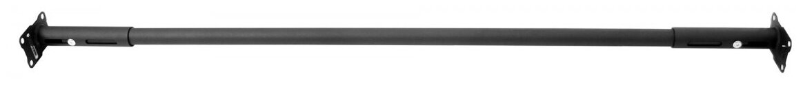 Турник распорный (1250-1500мм, Черный) в дверной проем (усиленная перекладина раздвижная, нагрузка до 250кг)