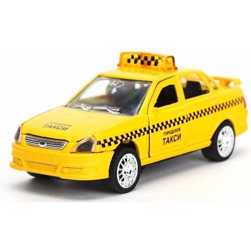 Машина Лада Приора Такси 12,5 см металлическая инерционная машина такси лада