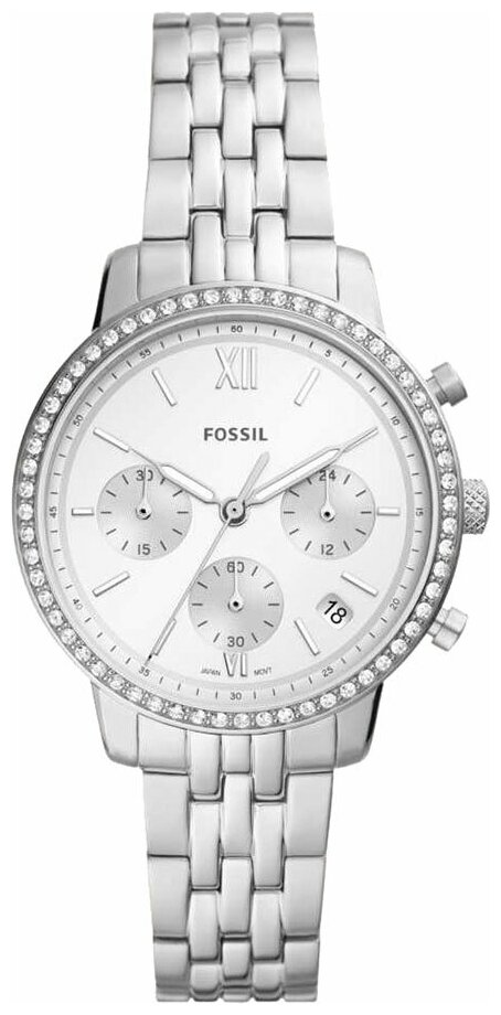 Наручные часы FOSSIL Часы наручные FOSSIL ES5217 Гарантия 2 года, белый, серебряный