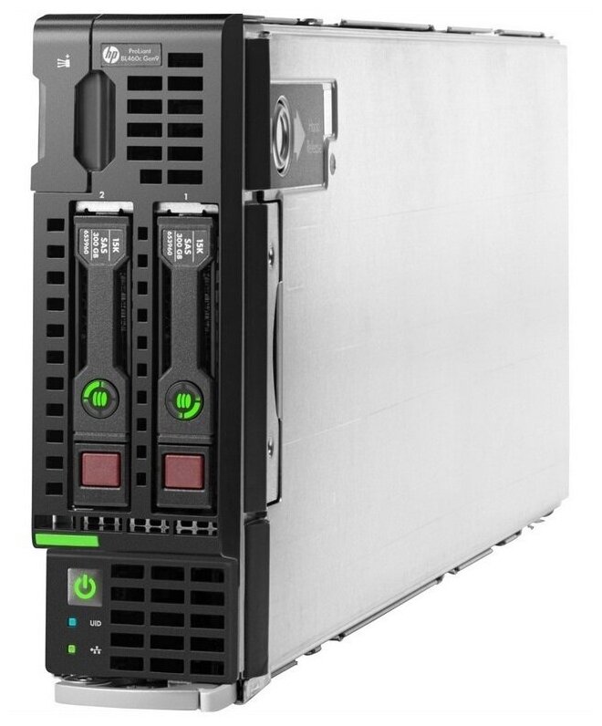 HP Proliant BL460с Gen9 2x Xeon 12-Core E5-2680v3/64Gb (4x16) pc4-2133p/no HDD/SA H244br/536FLB