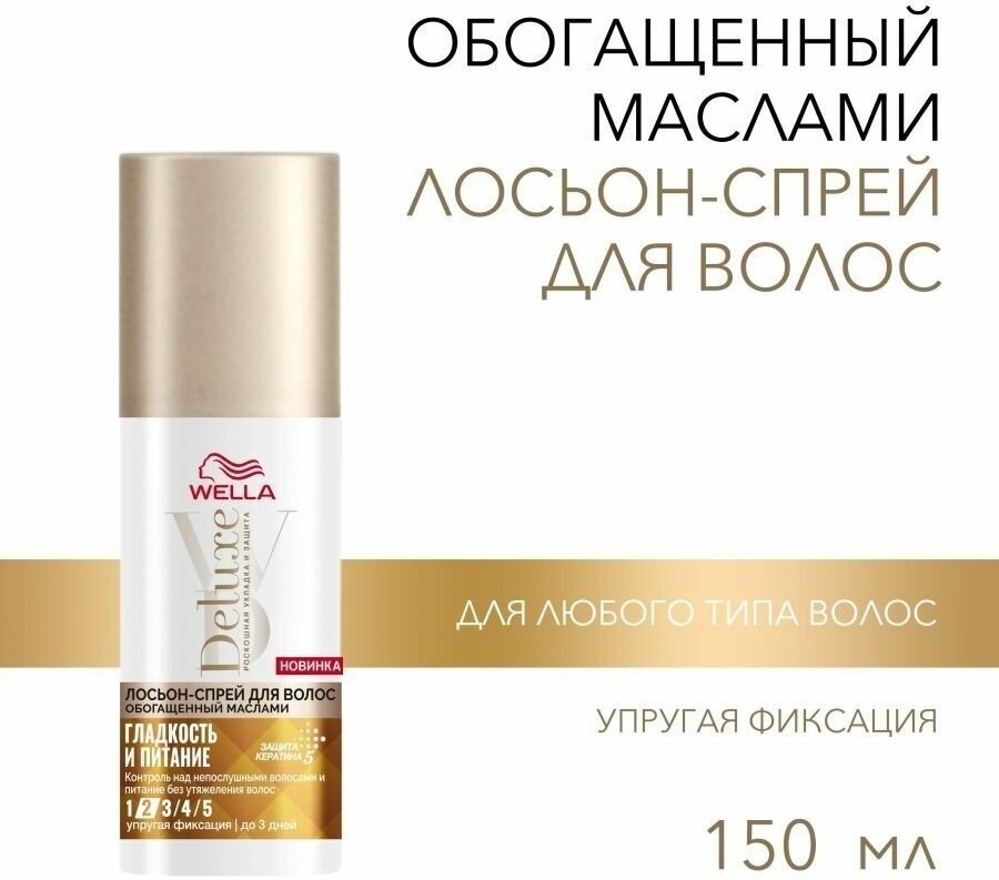 Wella Deluxe Гладкость и Питание Лосьон-спрей для волос