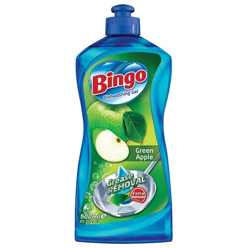 Средство для мытья посуды Bingo Dynamic DWL Green Apple жидкое 500 мл 690₽