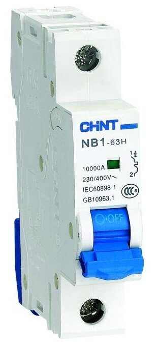 Автоматический выключатель CHINT NB1-63H (C) 10kA 6 А - фотография № 1