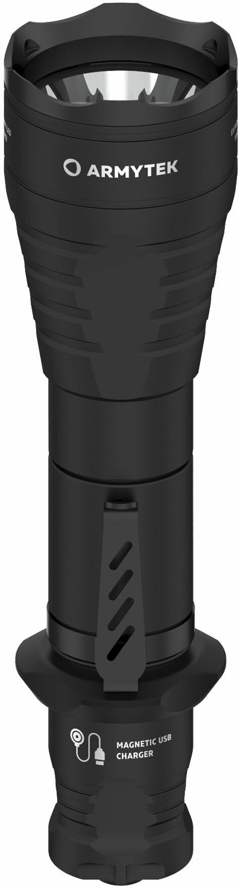 Тактический фонарь ARMYTEK Predator Pro Magnet USB белый свет F07301C