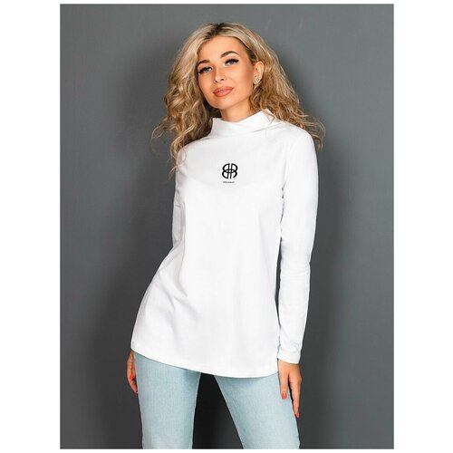 фото Женская водолазка рокси-1 белый 54 кулирка brosko