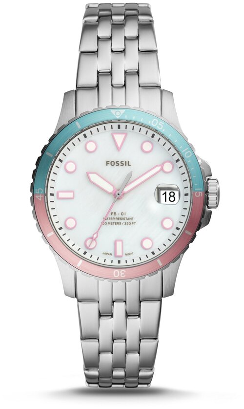 Наручные часы FOSSIL FB-01 51810, серебряный, белый