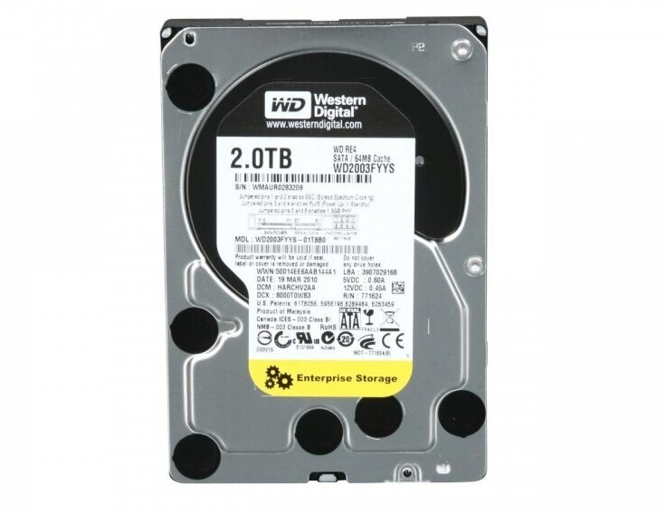 Жесткий диск Western Digital WD2003FYYS 2Tb SATAII 3,5" HDD