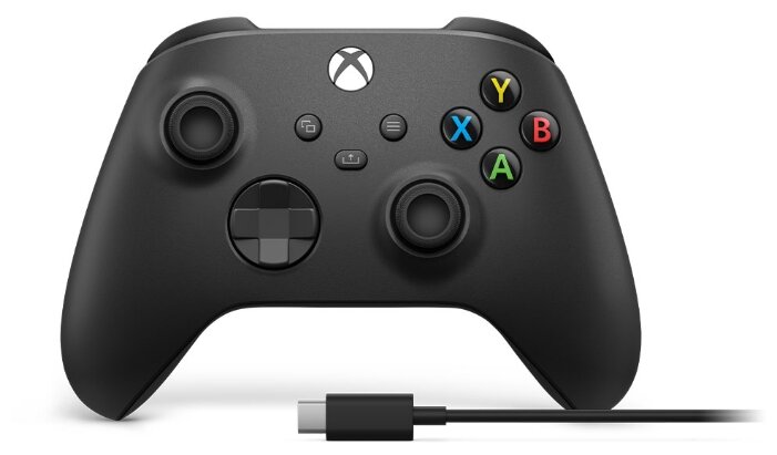 Купить Геймпад Microsoft Xbox Series + USB-C кабель черный по низкой цене с доставкой из Яндекс.Маркета