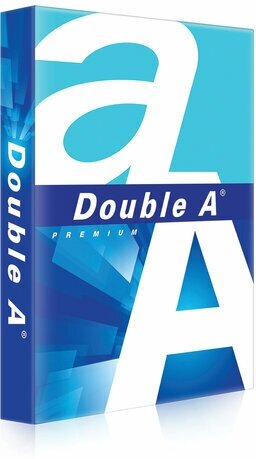 Бумага офисная А4, 80г/м2, 500л, марка А+, DOUBLE A, эвкалипт, Таиланд, 172%(CIE)