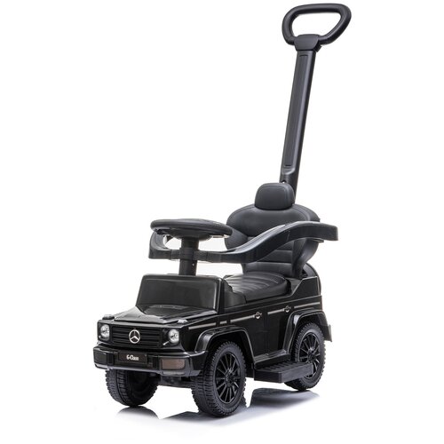 Детская каталка с ручкой 3 в 1 Mercedes-Benz G350d, черный
