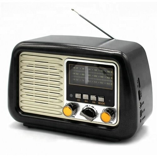 Радиоприемник Ретро Kemai MD-1900BT Bluetooth USB SD FM AUX с аккумулятором 299000₽