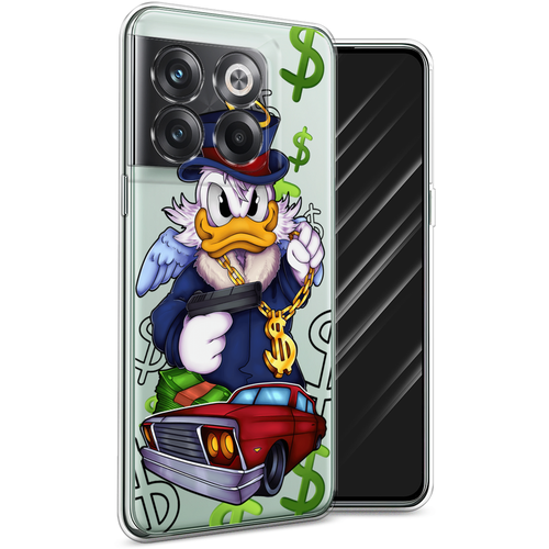 Силиконовый чехол на OnePlus Ace Pro / Ван плюс Эйс Про Scrooge McDuck with a Gold Chain, прозрачный силиконовый чехол на oneplus ace pro ван плюс эйс про scrooge mcduck with a gold chain прозрачный