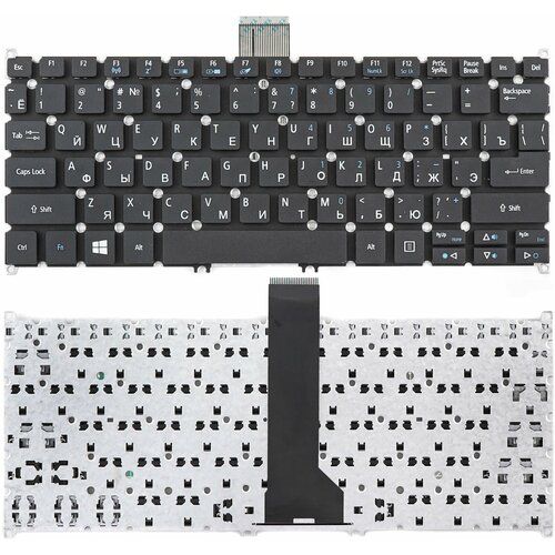 Клавиатура для ноутбука Acer Aspire V3-331, V3-371, V3-372, ES-111 черная клавиатура для ноутбука acer 9z n9rsq c0r