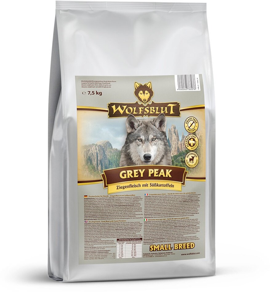 Wolfsblut Grey Peak Small Breed (Седая вершина для мелких пород) 75 кг