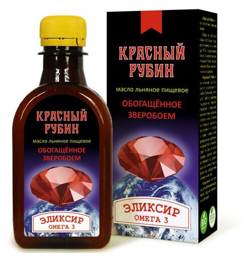фото Компас здоровья, Масло льняное "Красный рубин", 200 мл