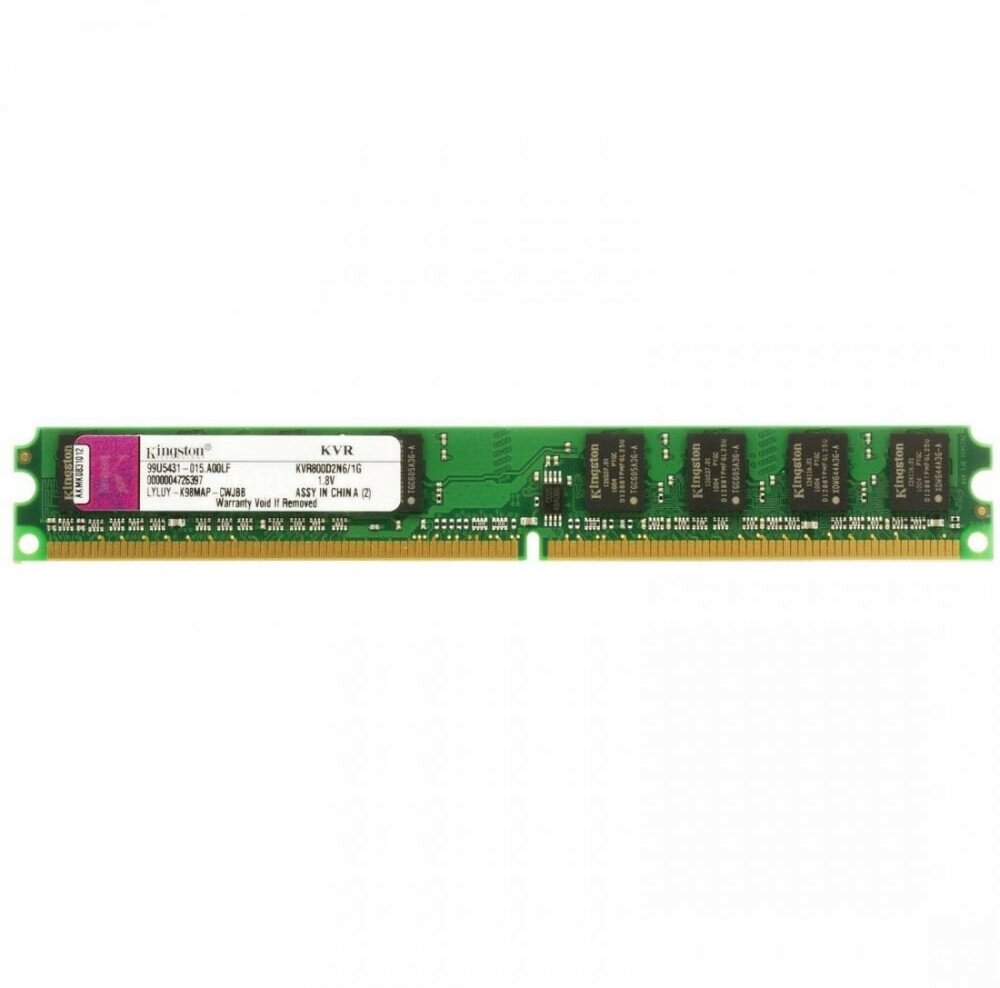 Модуль памяти Kingston KVR800D2N6/1G, DDR2, 1GB, 6400 ОЕМ