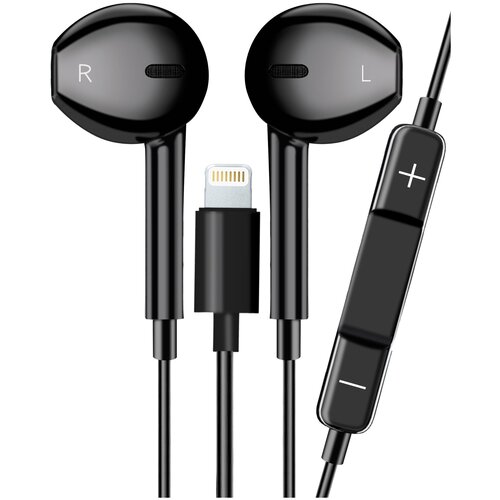Наушники Проводные для iPhone GQbox Разъем Lightning для Apple iPhone 7 8 X 11 12 13 TOP Качество и Звук 38600₽
