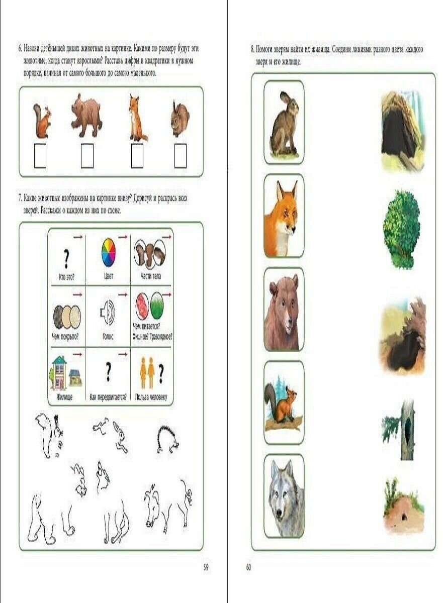 В мире живой природы. Развитие кругозора, речи и познавательных способностей. Тетрадь для детей 6-7 - фото №2