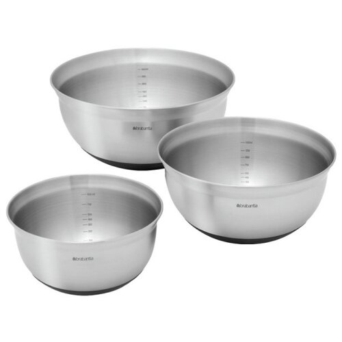 фото Набор мисок brabantia 363900 сталь/черный