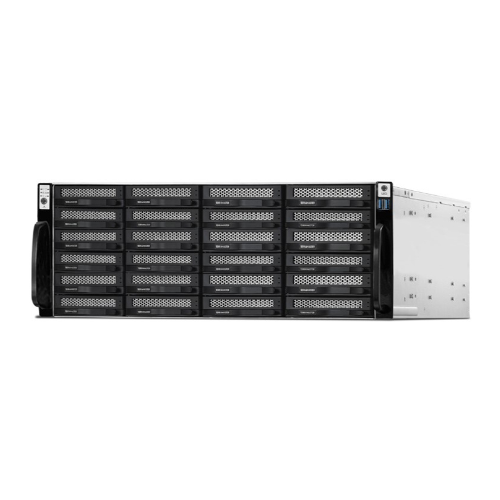 TerraMaster U24-722 Rack 4U NAS QC3,5 (3,8)GhzCPU/8Gb(64)/RAID0,1,10,5,6,JBOD/up to 24 HS SATA(3,5/2,5)/1xPCI-E3.0/1xM.2 2280 NVMe/2xUSB3.0/4xUSB2.0/H