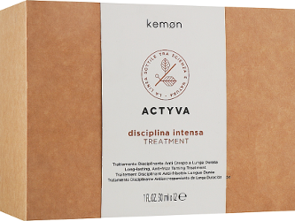 Kemon Actyva Disciplina Treatment Средство для ухода за сухими, кудрявыми волосами 12 шт. х 30 мл
