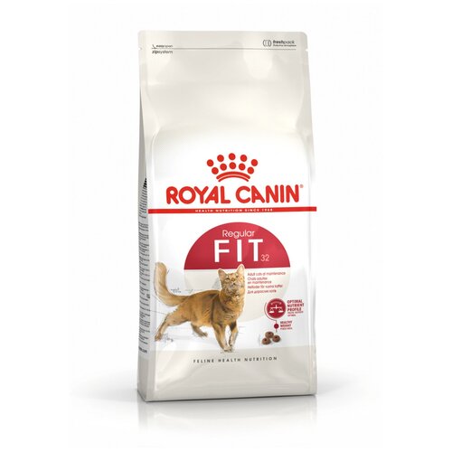 Royal Canin Fit 32 Корм сухой сбалансированный для взрослых умеренно активных кошек от 1 года, 0,4 кг