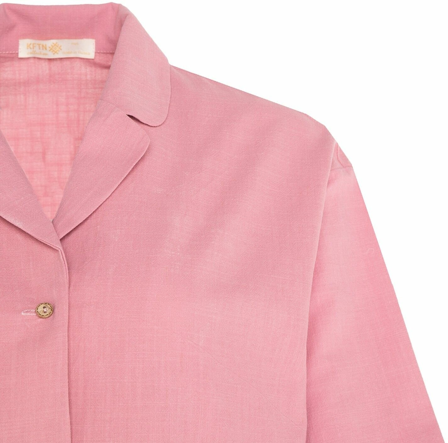 Пижама женская (рубашка и шорты) KAFTAN "Basic" р.40-42, розовый - фотография № 8