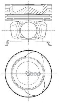 Поршень Dm.76.00x2.0x2.0x2.5 Std Цена За 1 Шт NURAL арт. 87-123400-30