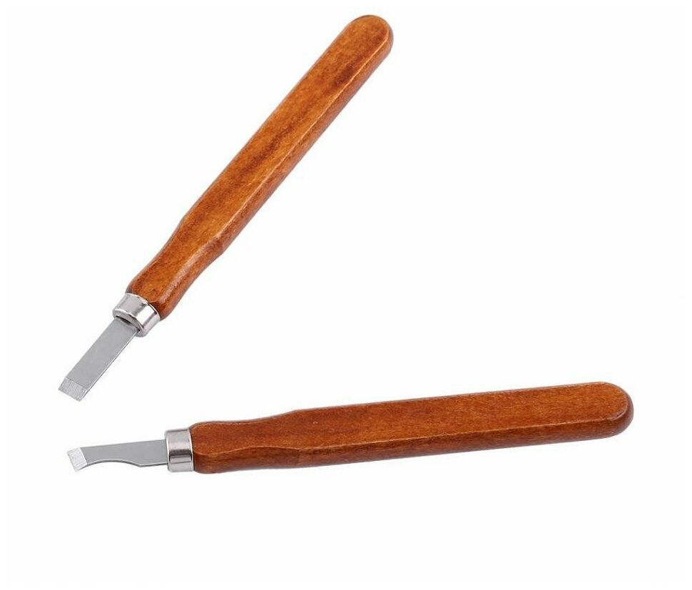 Набор стамесок / ножей / резцов для резьбы по дереву глине воску 12 ук в футляре
