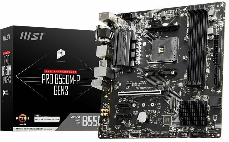 Материнская плата MSI PRO B550M-P GEN3 AM4