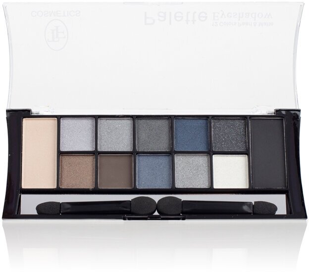 TF cosmetics Набор теней Color Palette Eyeshadow Pearl & Matte, тон 01 дымчато-серая гамма