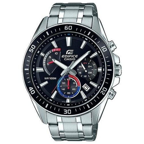 фото Наручные часы casio японские наручные часы casio edifice efr-552d-1a3, черный, серебряный