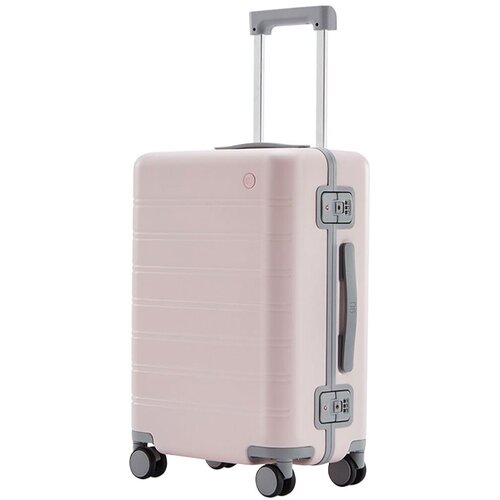 фото Чемодан ninetygo manhattan frame luggage 111903, 39 л, размер 20", розовый