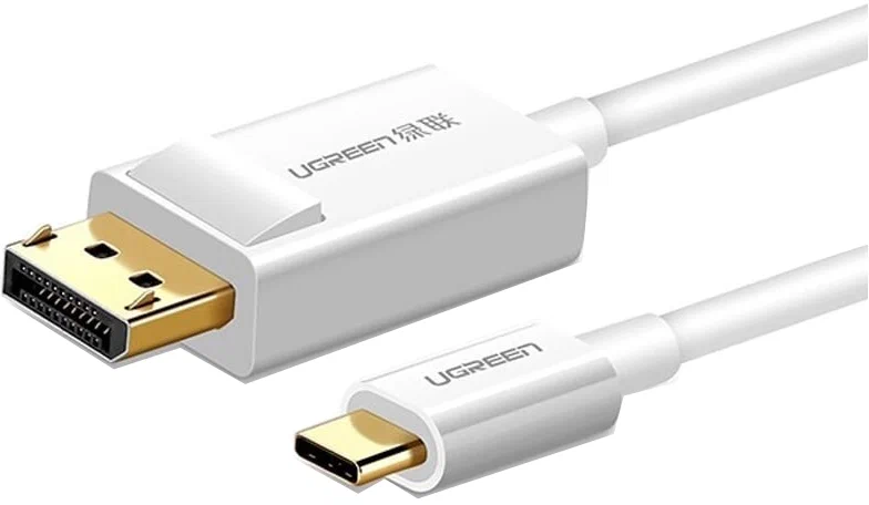 Адаптер UGREEN USB-C - DisplayPort. 4K@30Гц. 1.5м. цвет белый (40420)