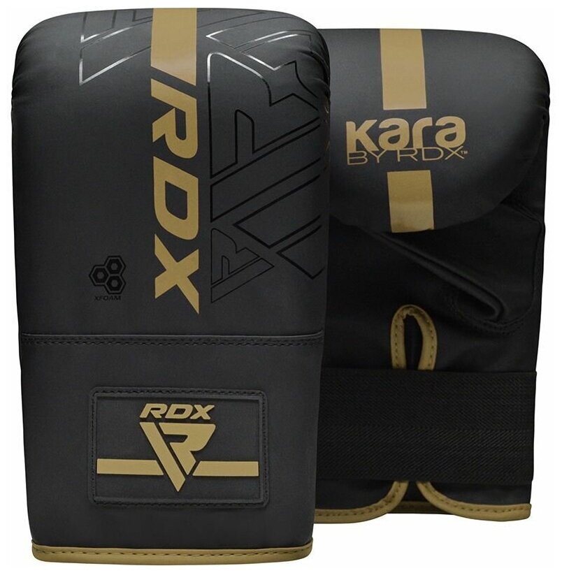 Снарядные перчатки RDX F6 KARA черно-золотые