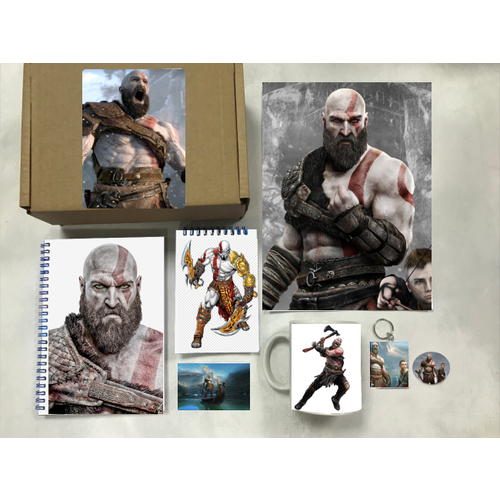 Бокс God of War №9, товары с нашими рандомными картинками