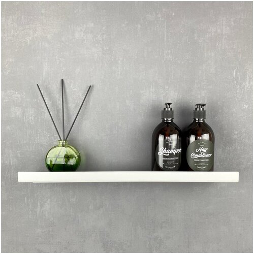 Полочка для ванной комнаты, душа, душевой, металлическая, белая. 33 удобства, 100003б