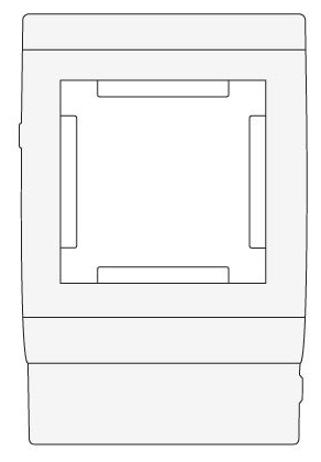 Рамка установочная под 45х45 2мод. PDA-45N 80 (подходит для Mosaic) DKC 00513 - фотография № 2