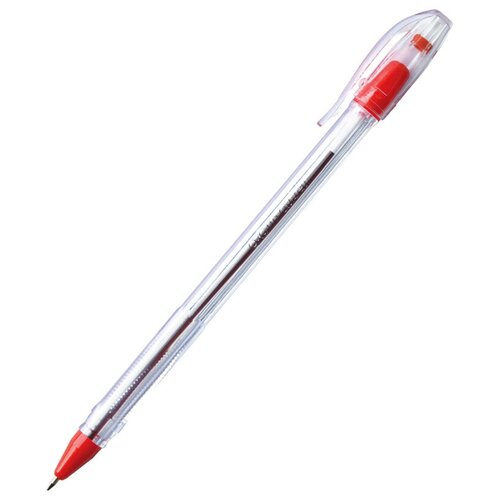 Ручка шариковая Crown Oil Jell (0.5мм, красный цвет чернил, масляная основа) 12шт. (OJ-500B)