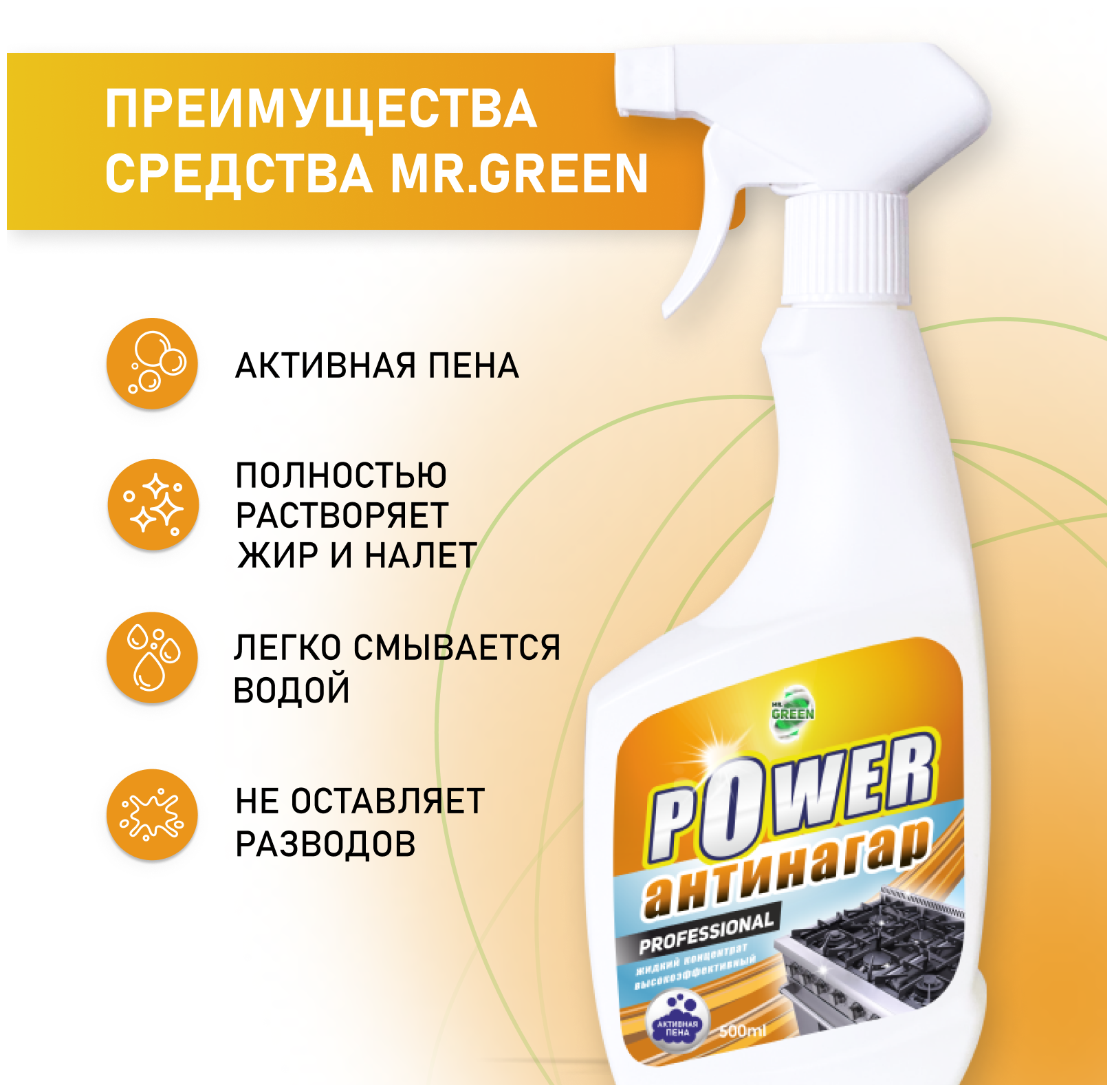 Mr.Green "POWER" АНТИНАГАР PROFESSIONAL 500мл. - фотография № 3