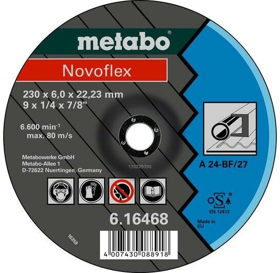 617173000 Круг обдирочный Metabo SP-Novoflex 230х6.0х22.23 мм